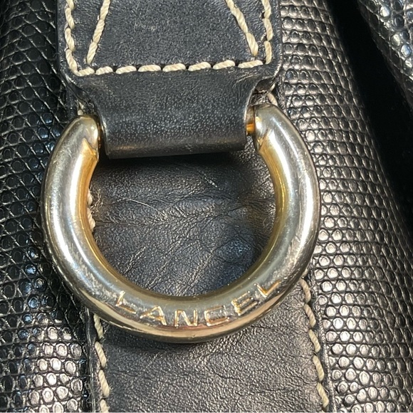 Lancel Paris Elsa bucket bag Leather drawstring shoulder bag - Picture 13 of 16